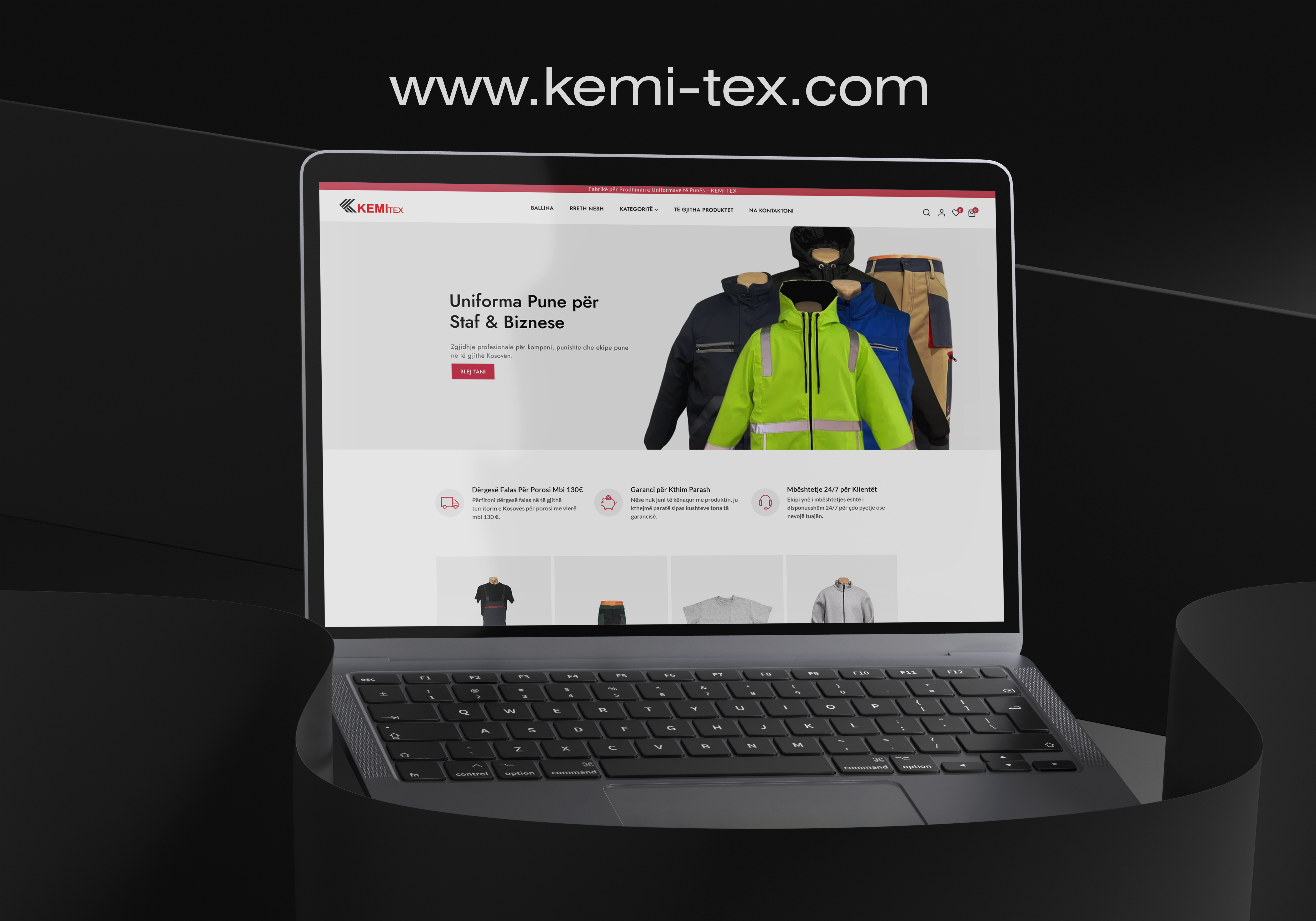 KEMI TEX – Professional Workwear E-Commerce Platform